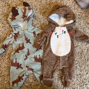 Sherpa jumpsuit for babies Christmas never worn!